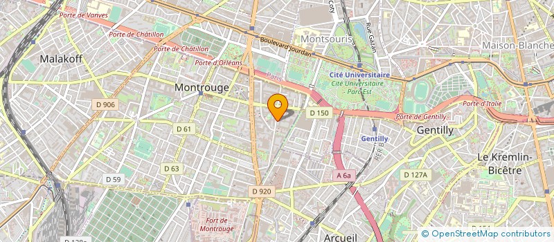 localisation de l'entreprise SNC ANTOINETTE à MONTROUGE