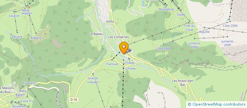 localisation de l'entreprise SNC ARAVIS 1500 à LA CLUSAZ