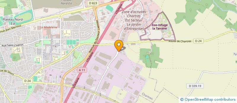 localisation de l'entreprise SNC ARCHY-K  CHARTRES
