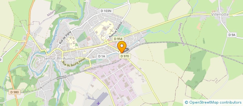 localisation de l'entreprise SNC ARNAUD CHOCAT à SEMUR-EN-AUXOIS