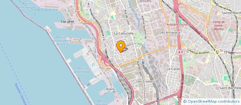 localisation de l'entreprise SNC ARRIS à MARSEILLE