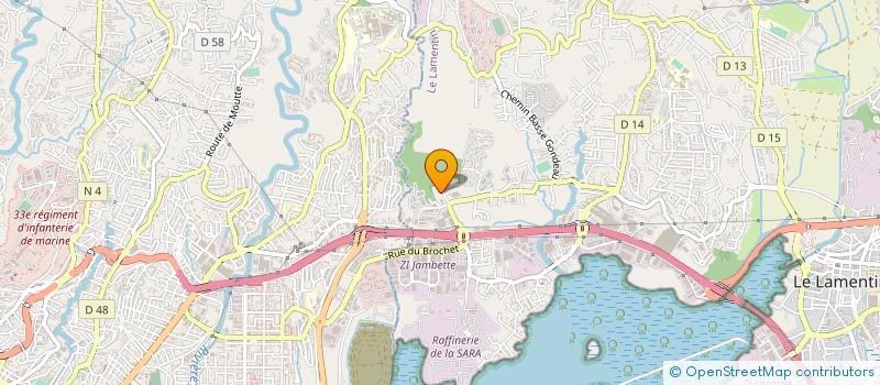 localisation de l'entreprise SNC ARTEMIS 39  LE LAMENTIN