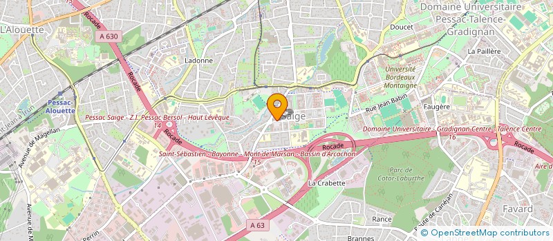 localisation de l'entreprise SNC ARUOZ à PESSAC