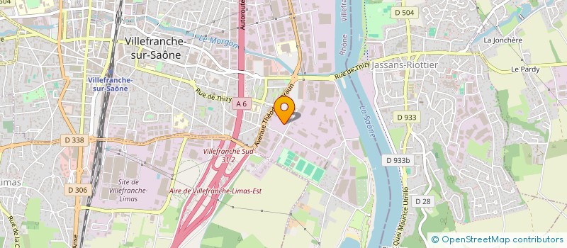 localisation de l'entreprise SNC ARVINE  VILLEFRANCHE-SUR-SAONE