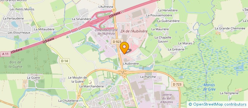 localisation de l'entreprise SNC ATELIER 66 à ANCENIS-SAINT-GEREON