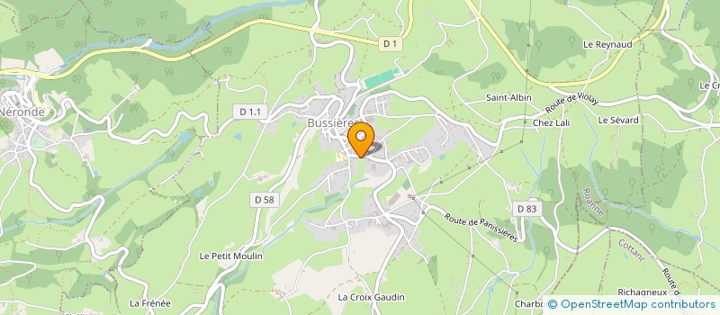 localisation de l'entreprise SNC ATOUPRESS  BUSSIERES