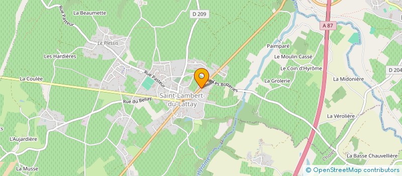 localisation de l'entreprise SNC AUDIAU LEVON  VAL-DU-LAYON