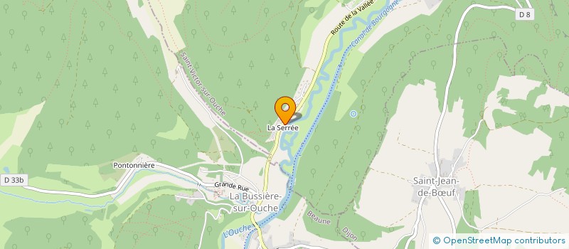 localisation de l'entreprise SNC AUJAS BONNET  SAINT-VICTOR-SUR-OUCHE