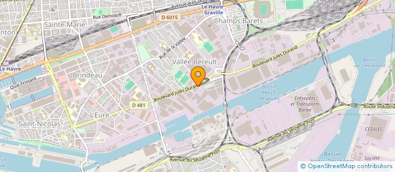 localisation de l'entreprise SNC AUX QUATRE MOULINS  LE HAVRE