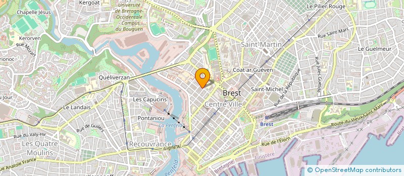 localisation de l'entreprise SNC B B à BREST