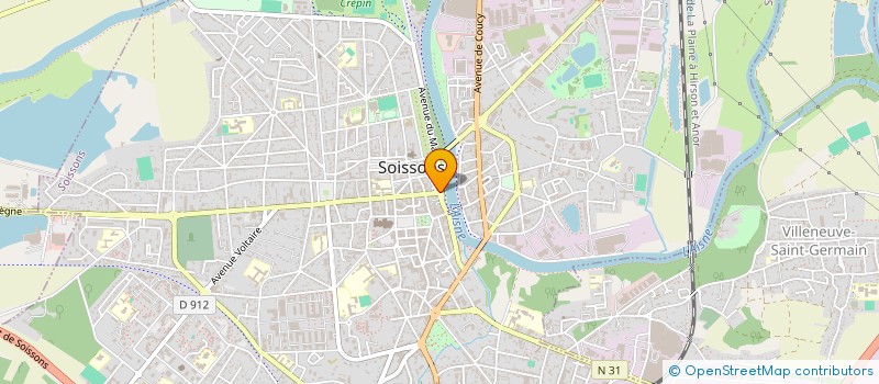 localisation de l'entreprise SNC BAR DE LA MARINE à SOISSONS