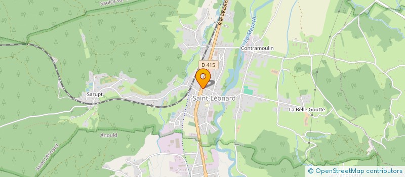 localisation de l'entreprise SNC BAR TABAC LE LEONARDIEN  SAINT-LEONARD