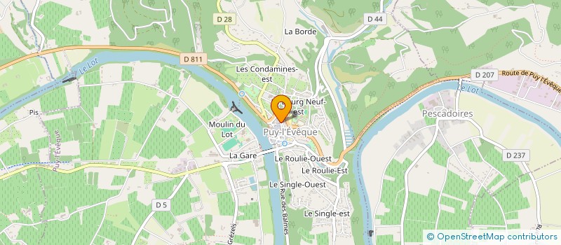 localisation de l'entreprise SNC BARON ET SEGURA à PUY-L'EVEQUE
