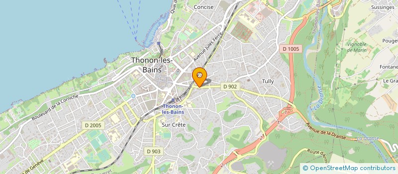 localisation de l'entreprise SNC BARREAU à THONON-LES-BAINS