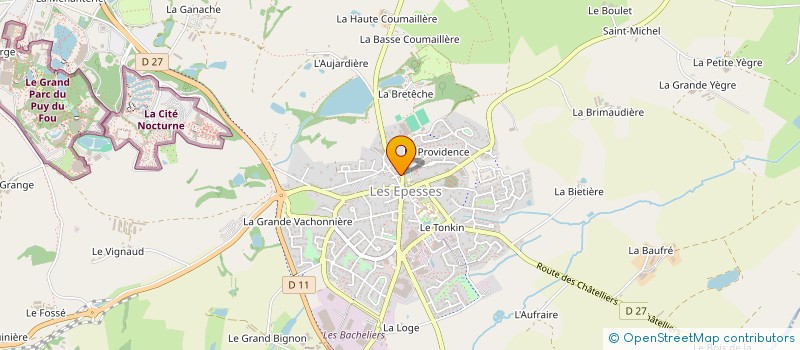 localisation de l'entreprise SNC BARREAUD N à LES EPESSES