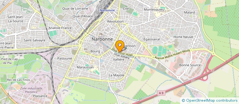 localisation de l'entreprise SNC BASSET LAURENS à NARBONNE