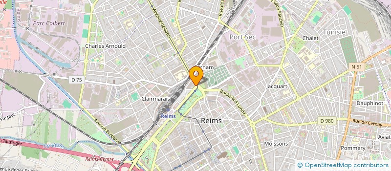 localisation de l'entreprise SNC BATTEUX à REIMS