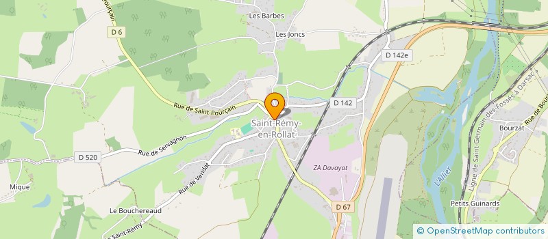 localisation de l'entreprise SNC BAUSSART - DELMEE à SAINT-REMY-EN-ROLLAT
