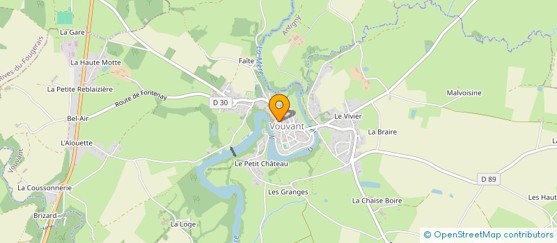 localisation de l'entreprise SNC BEAUJAULT  VOUVANT