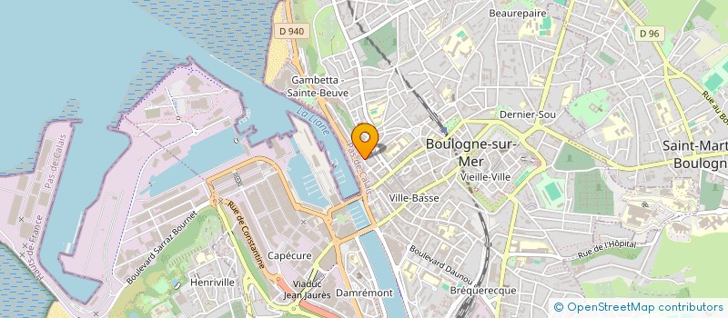 localisation de l'entreprise SNC BEAUVOIS PERE ET FILS à BOULOGNE-SUR-MER