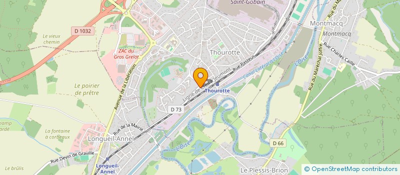 localisation de l'entreprise SNC BECU à THOUROTTE