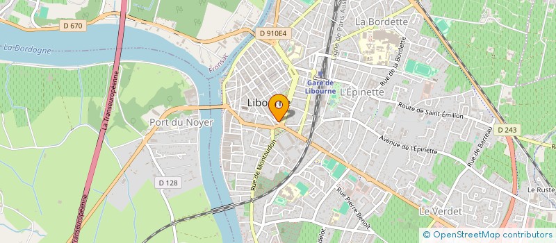localisation de l'entreprise SNC BEGIMA à LIBOURNE