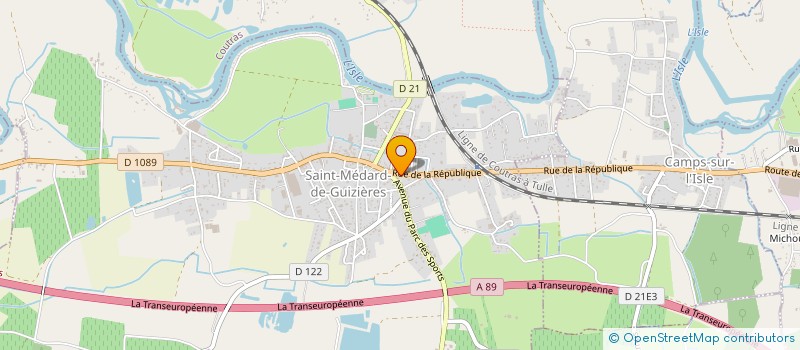 localisation de l'entreprise SNC BERARD ARGIVIER  SAINT-MEDARD-DE-GUIZIERES