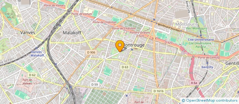 localisation de l'entreprise SNC BERENICE 2795 BAIL  MONTROUGE