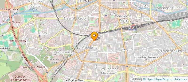 localisation de l'entreprise SNC BERGEAULT-BRIAND  RENNES