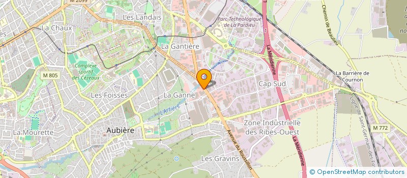 localisation de l'entreprise SNC BERINGUE  AUBIERE