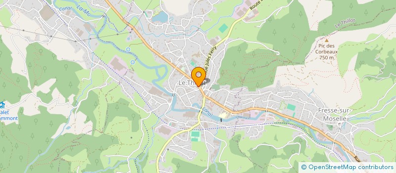 localisation de l'entreprise SNC BERNIER  LE THILLOT