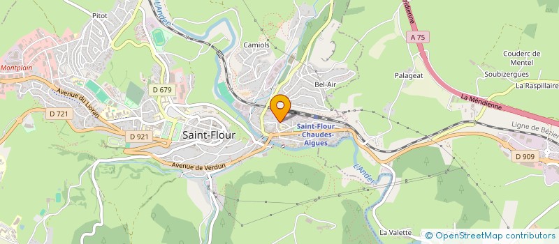 localisation de l'entreprise SNC BERTHELOT OPTICIENS à SAINT-FLOUR