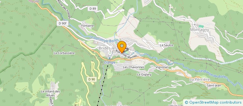 localisation de l'entreprise SNC BESSON ET AVEZOU à BRIDES-LES-BAINS