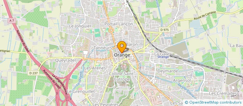 localisation de l'entreprise SNC BLANC à ORANGE
