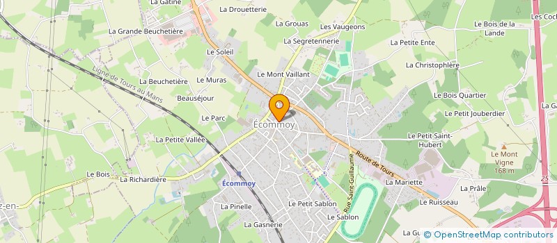 localisation de l'entreprise SNC BLIN  ECOMMOY