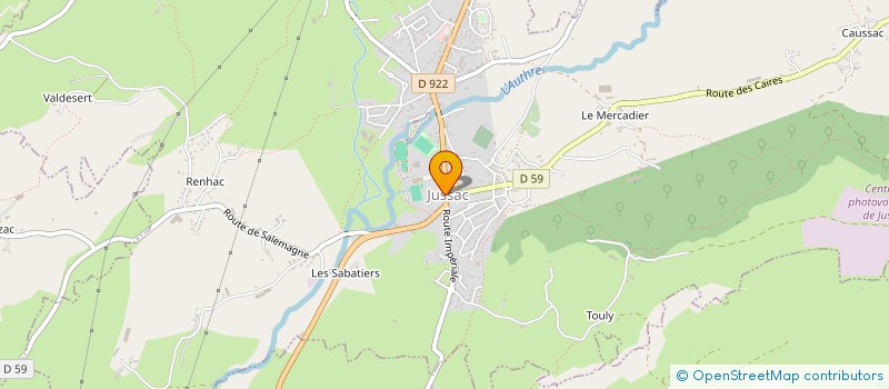 localisation de l'entreprise SNC BONNEFOI à JUSSAC