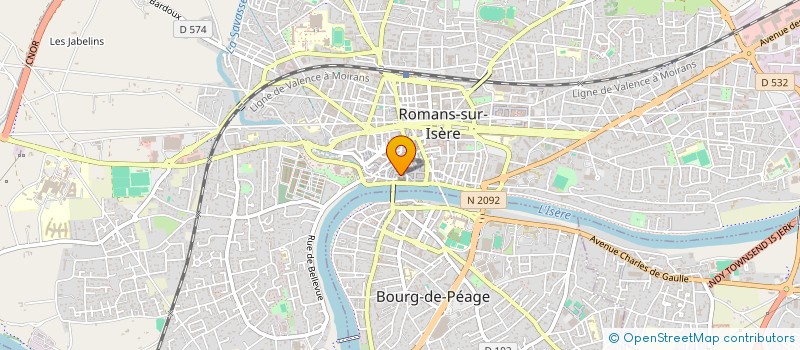 localisation de l'entreprise SNC BONNIER à ROMANS-SUR-ISERE