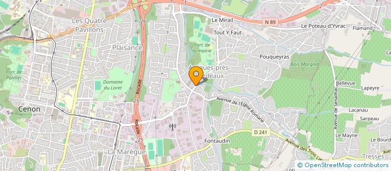 localisation de l'entreprise SNC BORDEAUX BLANCHARD LATOUR 2023  ARTIGUES-PRES-BORDEAUX