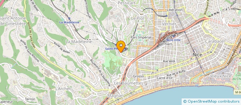 localisation de l'entreprise SNC BOUCHERIE RODI à NICE