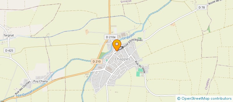 localisation de l'entreprise SNC BOUILLER  CHAPPES