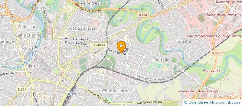 localisation de l'entreprise SNC BOUQUET FAUCON à NIORT
