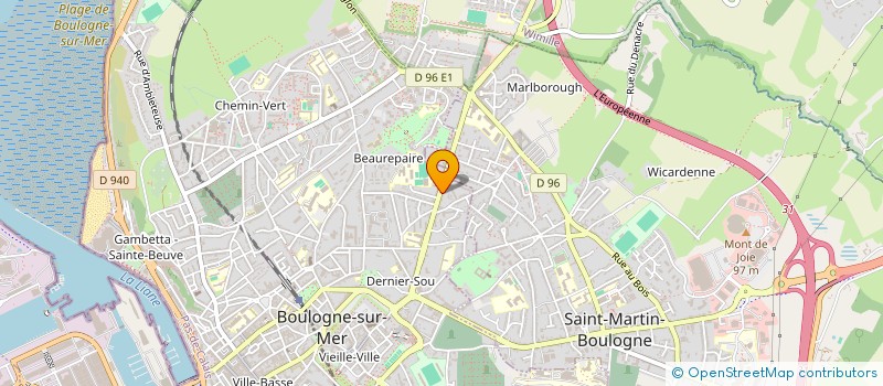 localisation de l'entreprise SNC BOURGEOIS AGEZ & CIE à BOULOGNE-SUR-MER