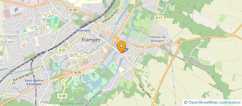 localisation de l'entreprise SNC BOURGOGNE à ETAMPES
