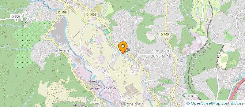 localisation de l'entreprise SNC BOUVIER NOBILE à LA ROQUETTE-SUR-SIAGNE