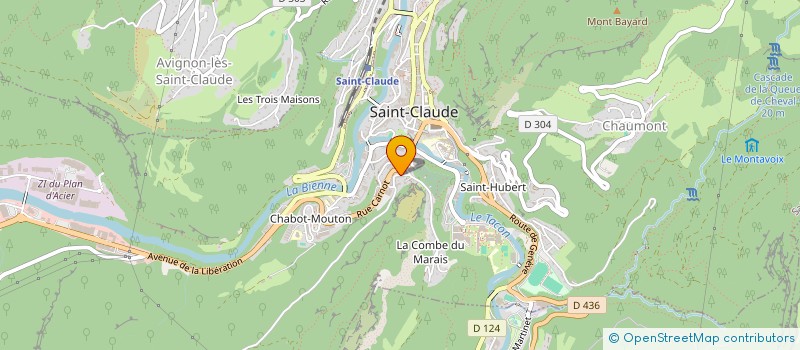 localisation de l'entreprise SNC BRUNET - GRAND à SAINT-CLAUDE