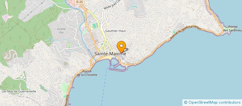 localisation de l'entreprise SNC BRUNO à SAINTE-MAXIME