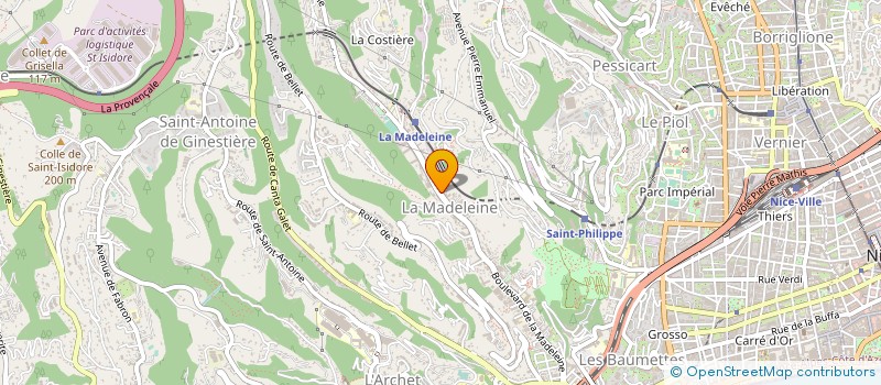localisation de l'entreprise SNC BRUNO GUERIN ET PHILIPPE BELIN à NICE