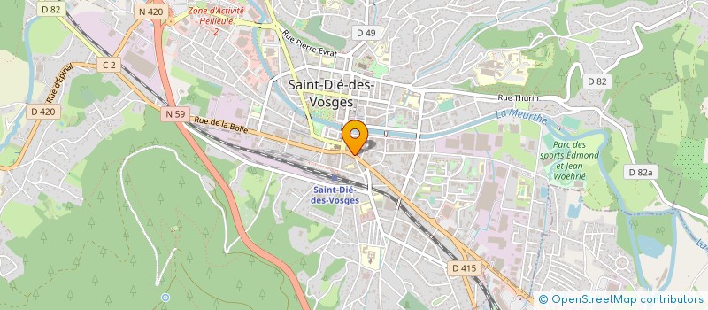localisation de l'entreprise SNC BUDAK-CHAUVIN à SAINT-DIE-DES-VOSGES