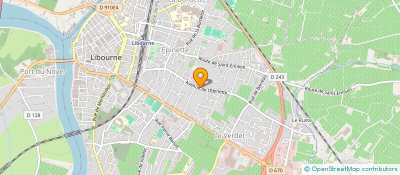 localisation de l'entreprise SNC C2D à LIBOURNE