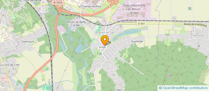 localisation de l'entreprise SNC CAFE DE LA MAIRIE  BREUIL-LE-SEC